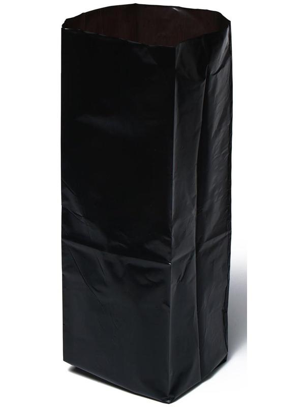 Пакет для рассады, 10 л, 14 × 45 см, полиэтилен толщиной 120 мкм, с перфорацией, чёрный, Greengo