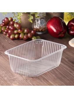 Контейнер одноразовый «Юпласт», 1 л, 18,6×13,2×6,4 см, цвет прозрачный