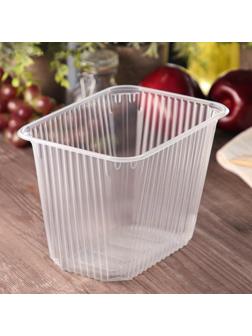 Контейнер одноразовый «Юпласт», 2 л, 18,6×13,2×13 см, цвет прозрачный