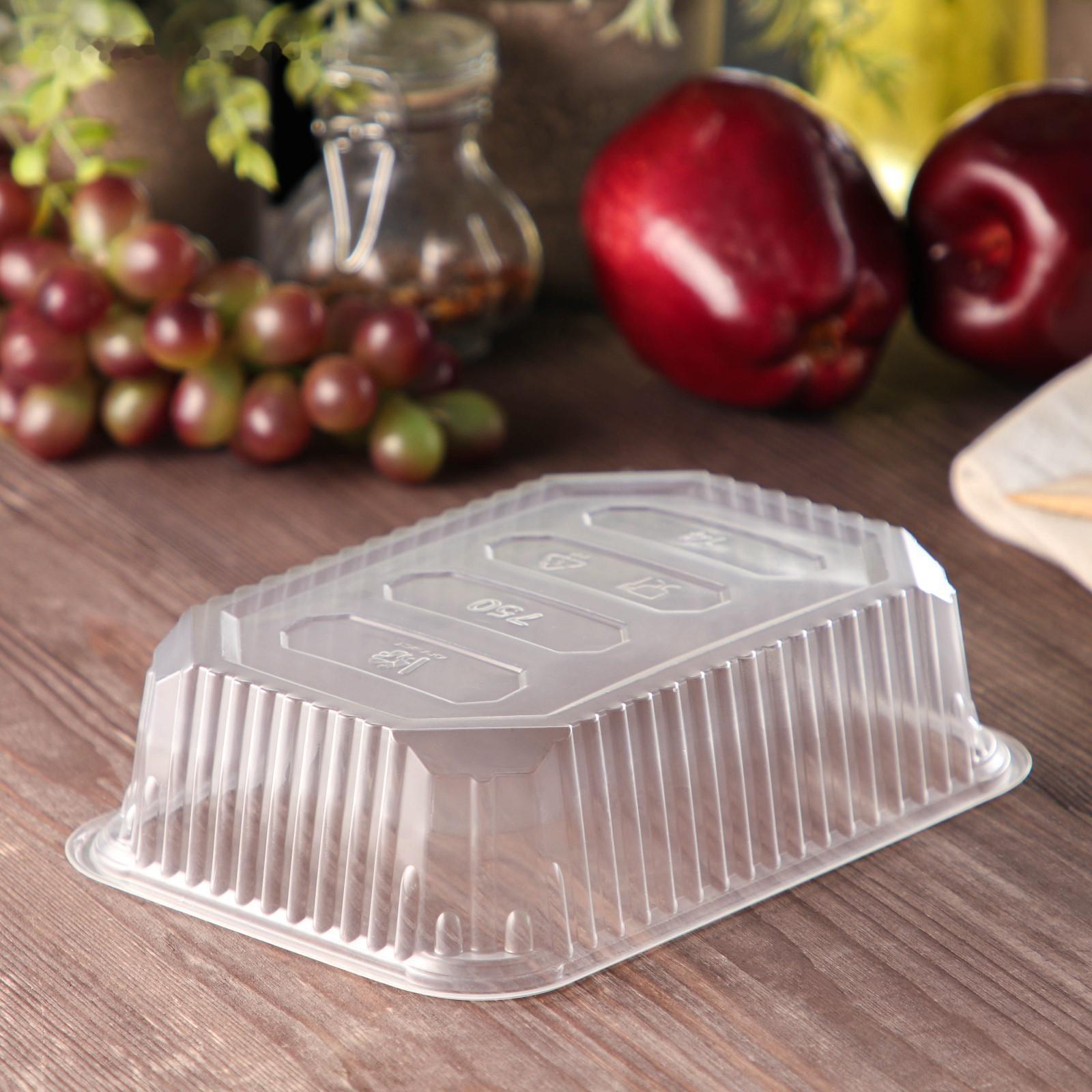 Контейнер одноразовый «Юпласт», 750 мл, 18,6×13,2×4,8 см, цвет прозрачный