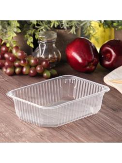 Контейнер одноразовый «Юпласт», 750 мл, 18,6×13,2×4,8 см, цвет прозрачный