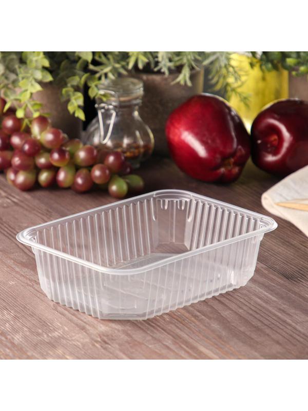 Контейнер одноразовый «Юпласт», 750 мл, 18,6×13,2×4,8 см, цвет прозрачный