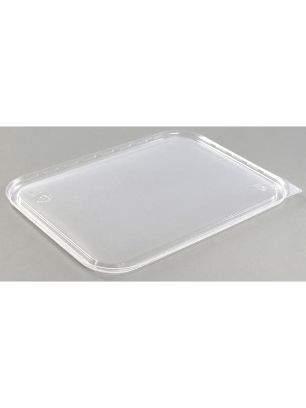 Крышка одноразовая «Юпласт», 18,6×13,2×4,8 см, для плоского контейнера, цвет прозрачный