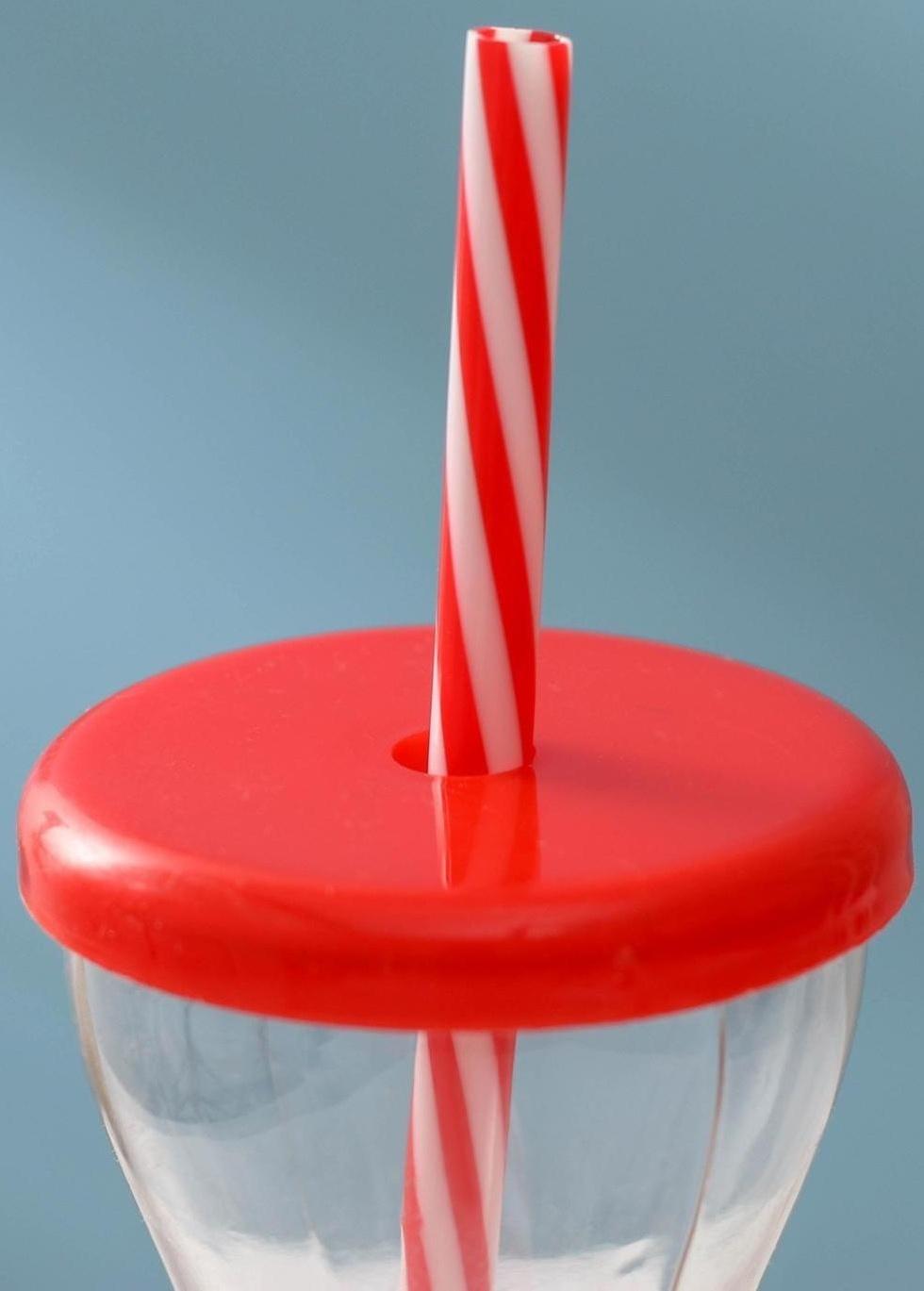 Бутылка «Цитрусовый бум», 450 мл, с трубочкой, цвет МИКС