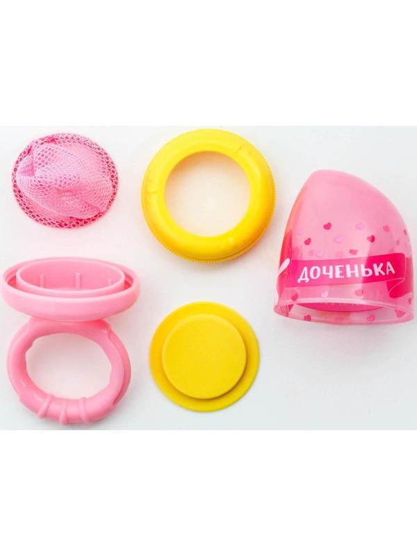 Ниблер с текстильной сеточкой «Милая доченька», цвет розовый