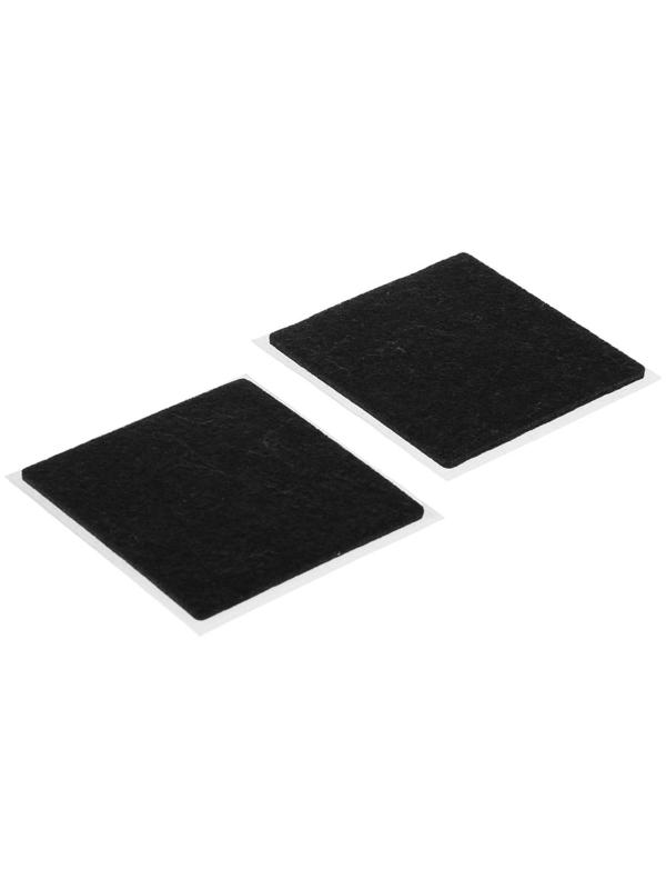 Накладка мебельная ТУНДРА, 85 х 85 мм, квадратная, черная, 2 шт.