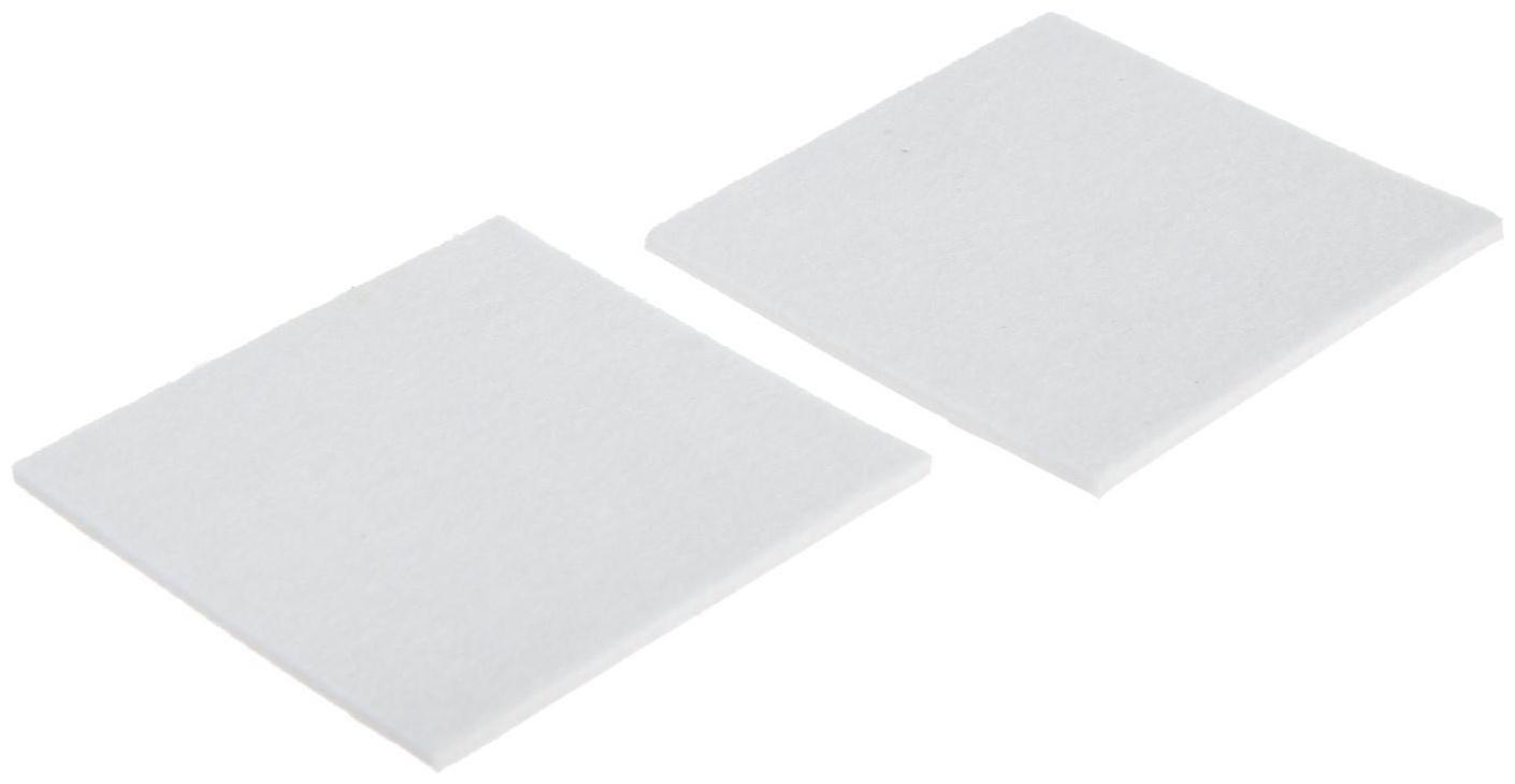Накладка мебельная ТУНДРА, 85 х 85 мм, квадратная, белая, 2 шт.