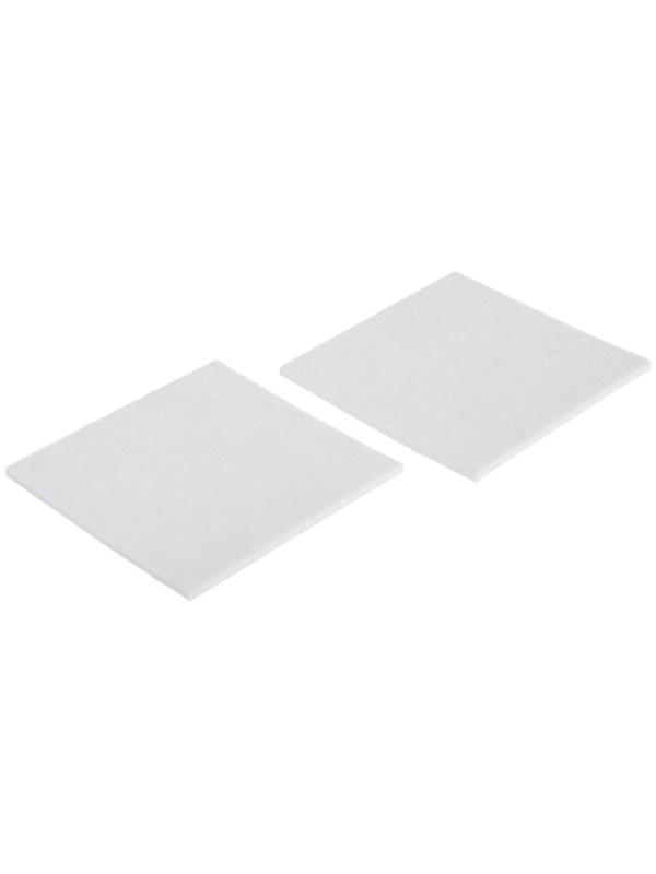 Накладка мебельная ТУНДРА, 85 х 85 мм, квадратная, белая, 2 шт.