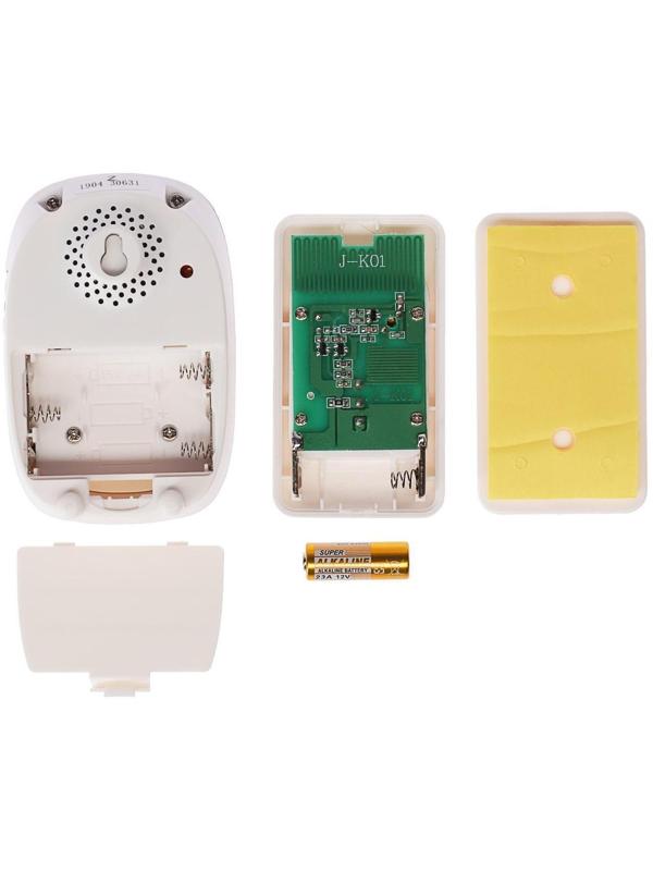 Звонок Luazon LZDV-33, беспроводной, 3хAA (не в комплекте), LR23A, бело-золотистый