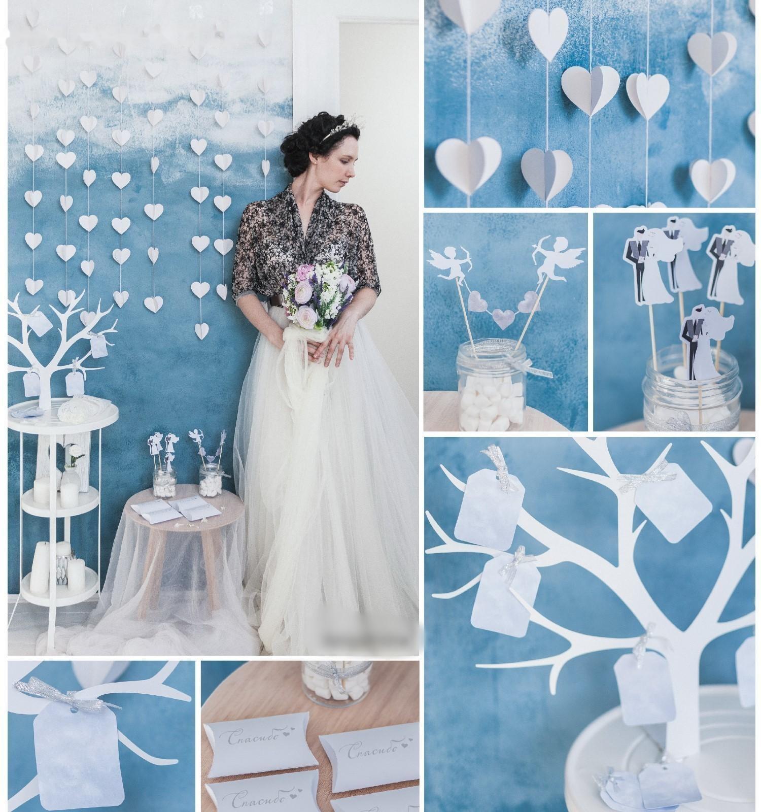 Набор для декора свадьбы «Счастливый день», 21 х 29,7 см