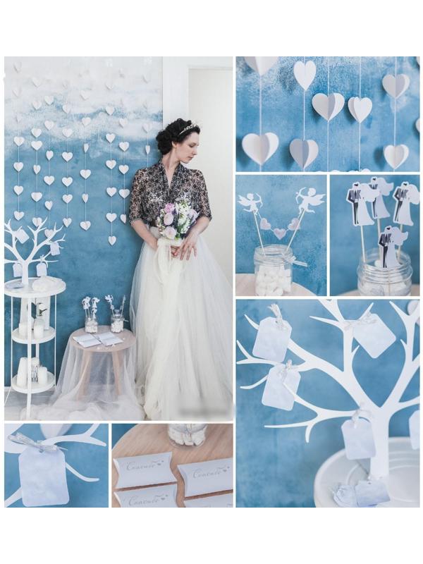 Набор для декора свадьбы «Счастливый день», 21 х 29,7 см