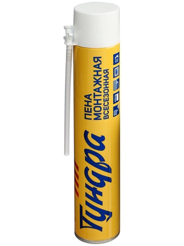 Пена монтажная ТУНДРА, адаптерная, всесезонная, 750 мл