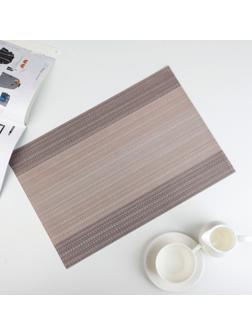 Салфетка сервировочная на стол «Вензеля», 45×30 см, цвет бежевый