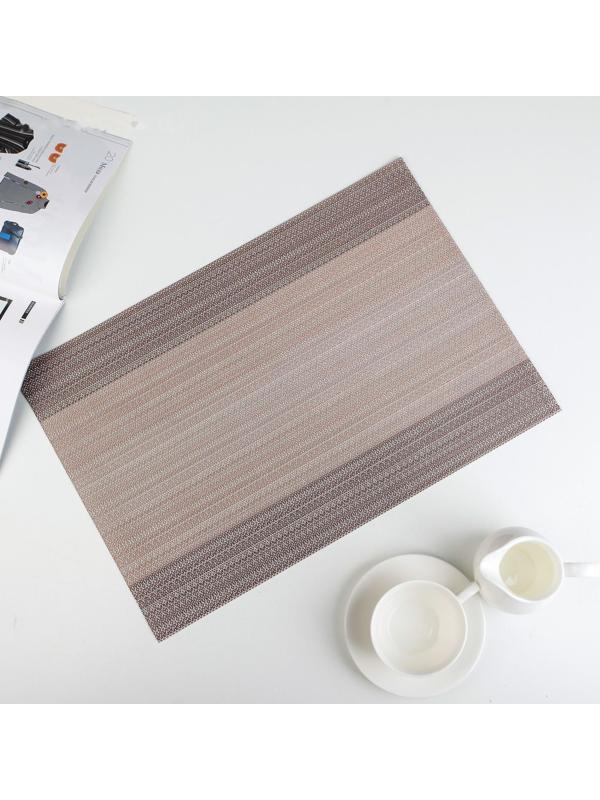 Салфетка сервировочная на стол «Вензеля», 45×30 см, цвет бежевый