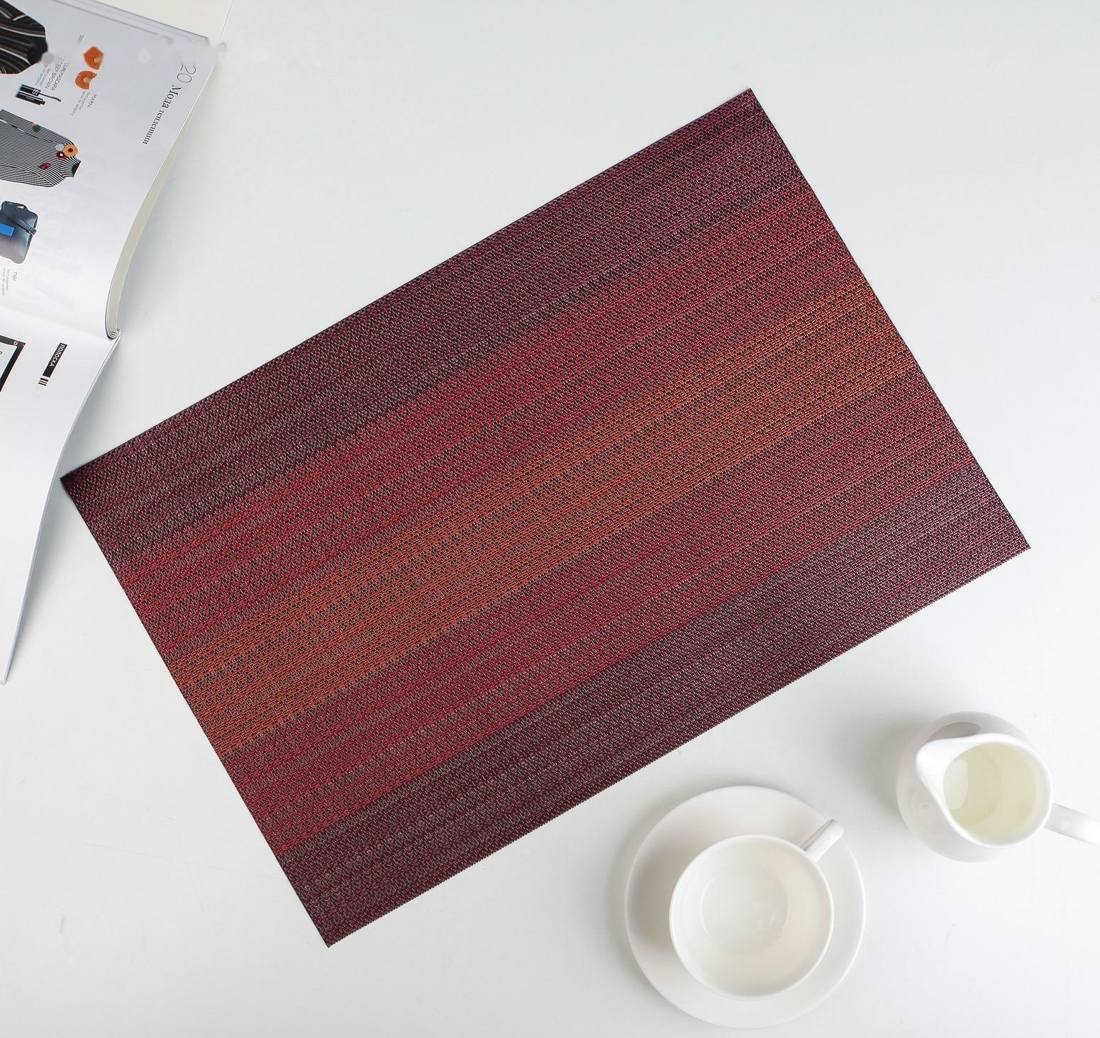 Салфетка сервировочная на стол «Вензеля», 45,5×30 см, цвет бордовый