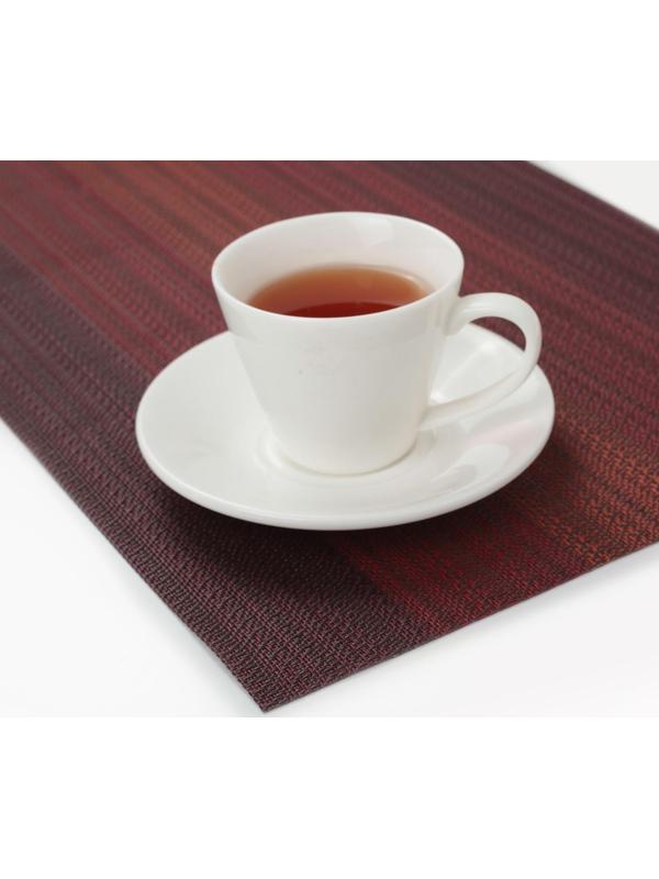 Салфетка сервировочная на стол «Вензеля», 45,5×30 см, цвет бордовый