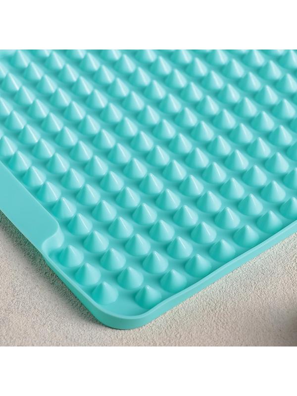 Силиконовый коврик-антижир, 28×22 см, цвет МИКС