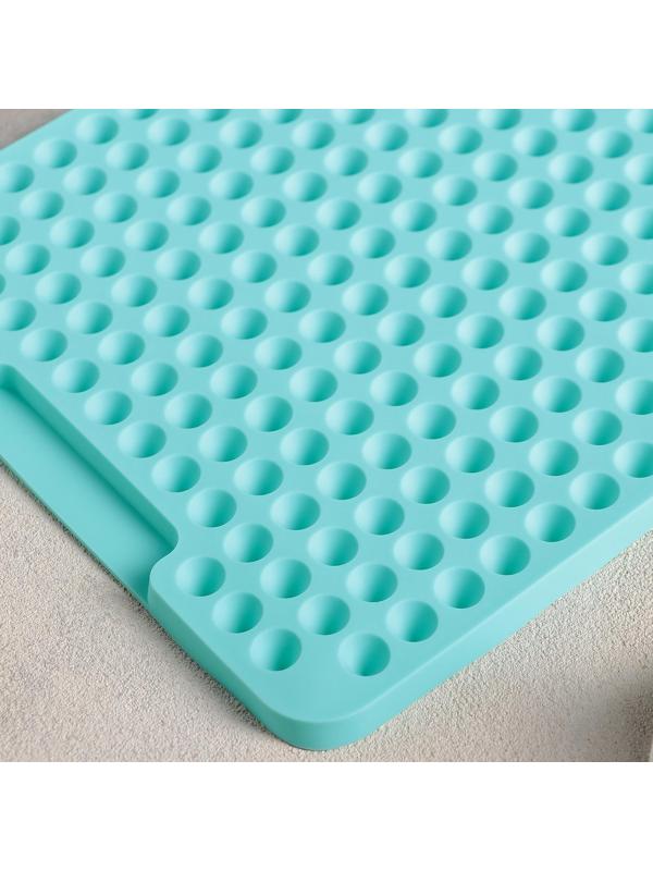 Силиконовый коврик-антижир, 28×22 см, цвет МИКС