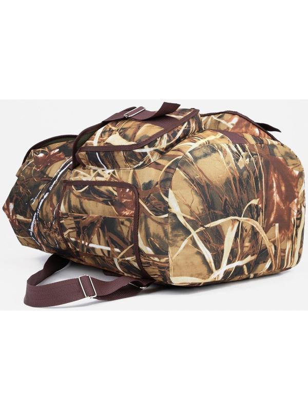 Рюкзак туристический, 55 л, отдел на шнурке, 3 наружных кармана, цвет камуфляж