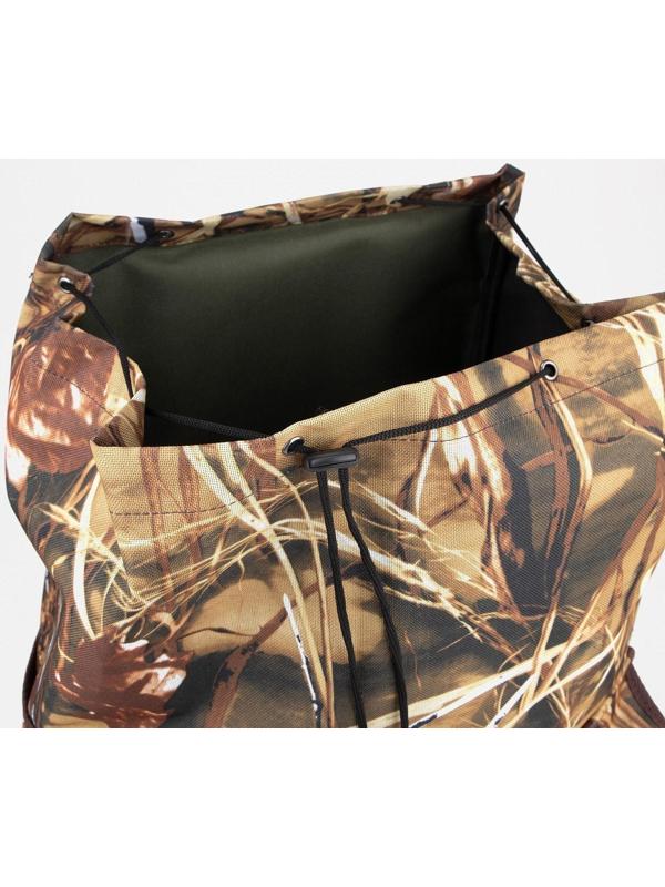 Рюкзак туристический, 55 л, отдел на шнурке, 3 наружных кармана, цвет камуфляж