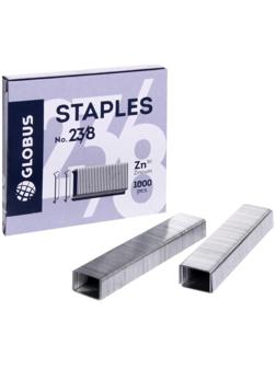 Скобы для мощного степлера GLOBUS, 1000 шт., №23/8