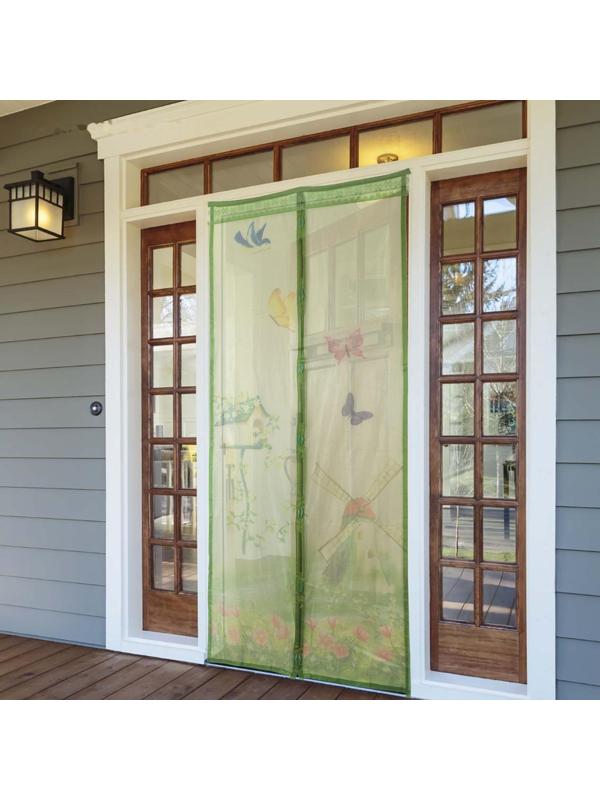 Сетка антимоскитная на магнитах для защиты от насекомых «Мельница», 90×210 см