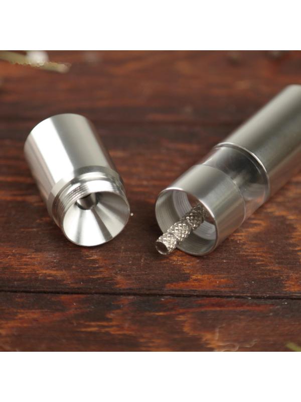 Мельница для специй «Пружина», 15×2,5 см, металлический механизм, цвет металлик