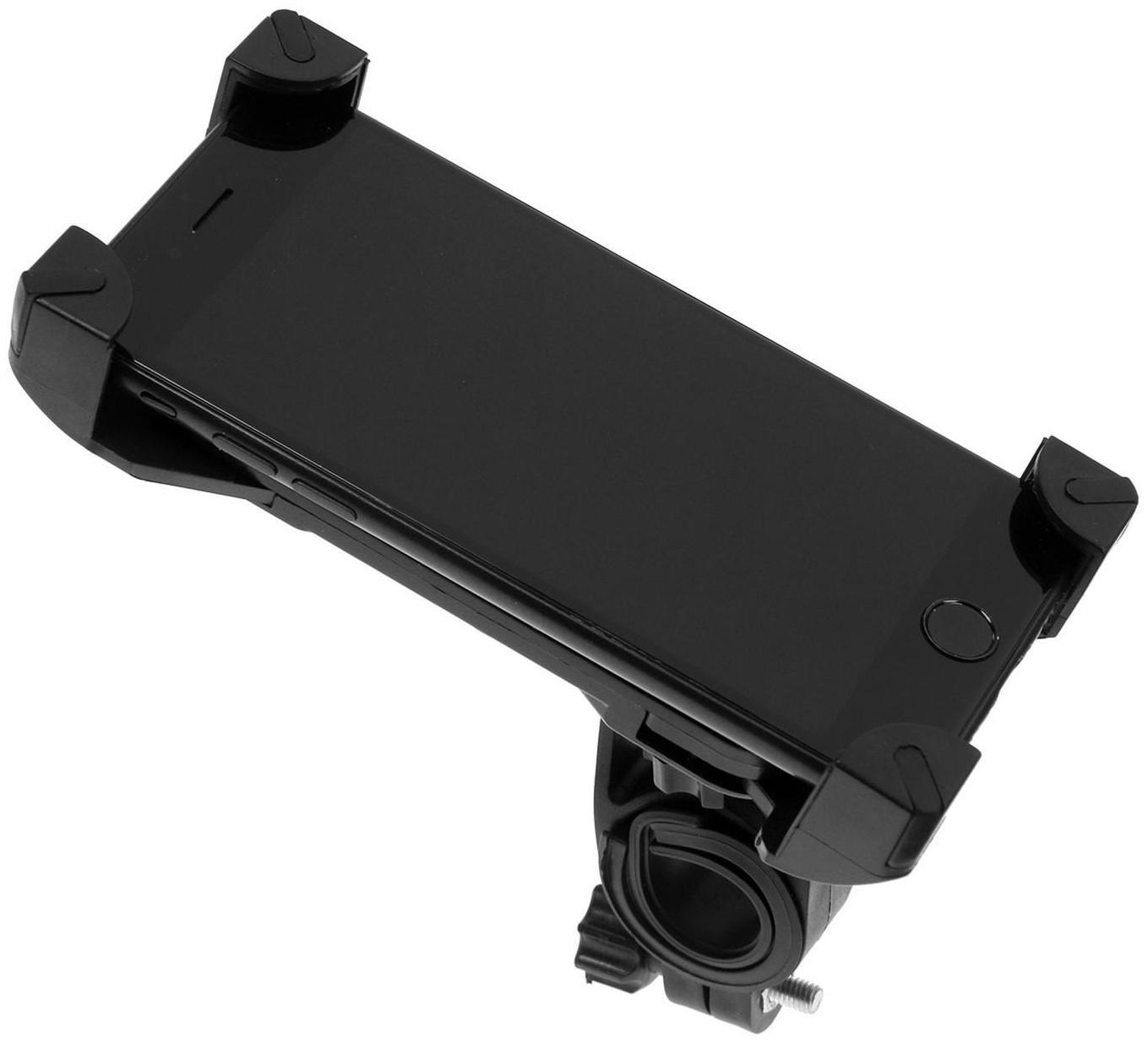 Велосипедный держатель для телефона LuazON, до 185х95 мм, чёрный