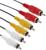 Кабель LuazON KDGN-001, 3xRCA (M) - 3xRCA (M), 1.5 м