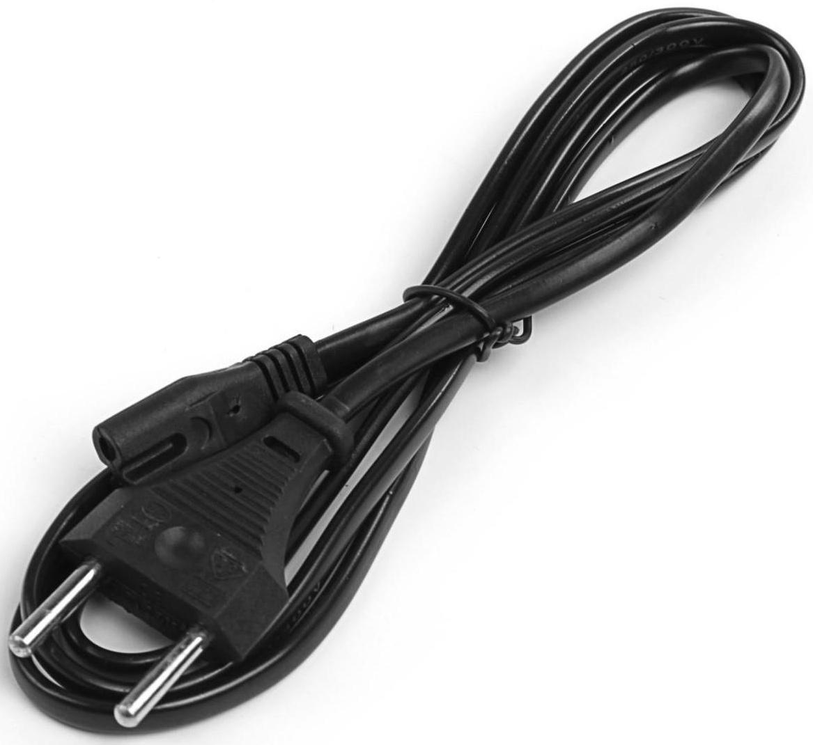 Кабель питания LuazON KDGN-004, штекер С7, 2.5 А, 1.5 м, чёрный