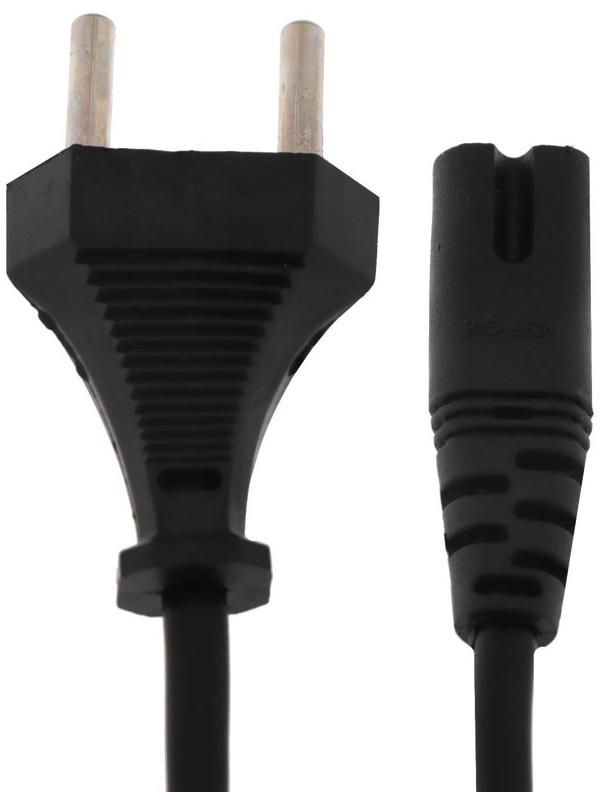 Кабель питания LuazON KDGN-004, штекер С7, 2.5 А, 1.5 м, чёрный