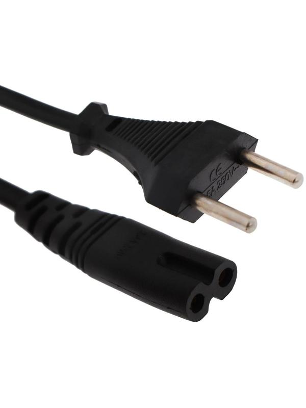 Кабель питания LuazON KDGN-004, штекер С7, 2.5 А, 1.5 м, чёрный