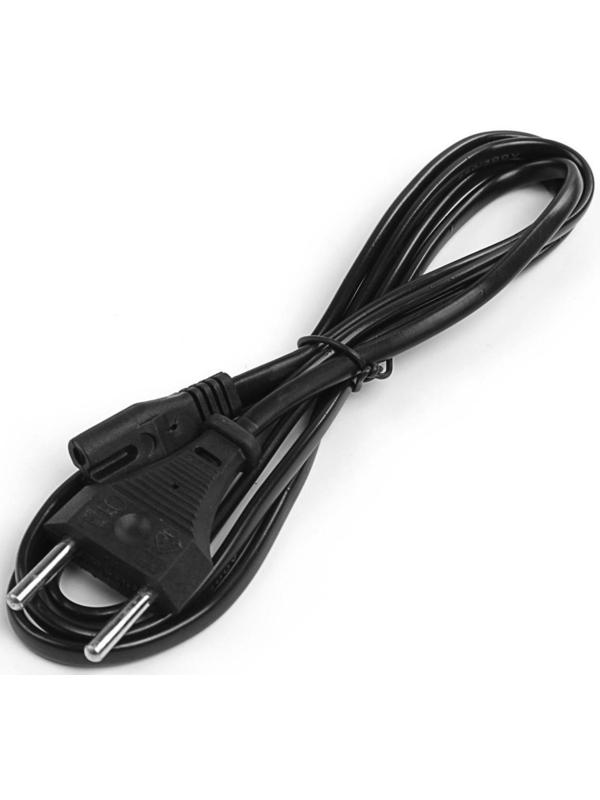 Кабель питания LuazON KDGN-004, штекер С7, 2.5 А, 1.5 м, чёрный