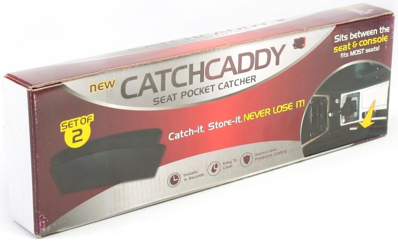 Органайзер для мелочей между сидений 35х11 см, чёрный, набор 2 шт