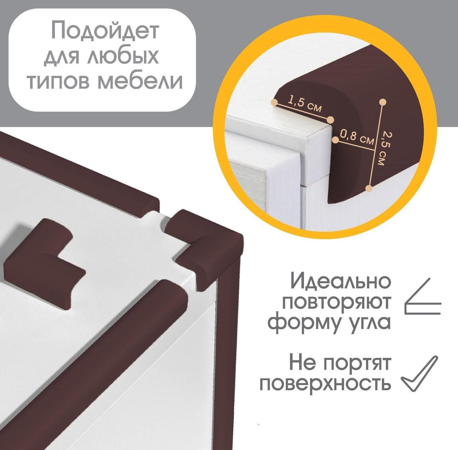 Лента для углов, 2 м., ширина 3,5 см., цвет коричневый