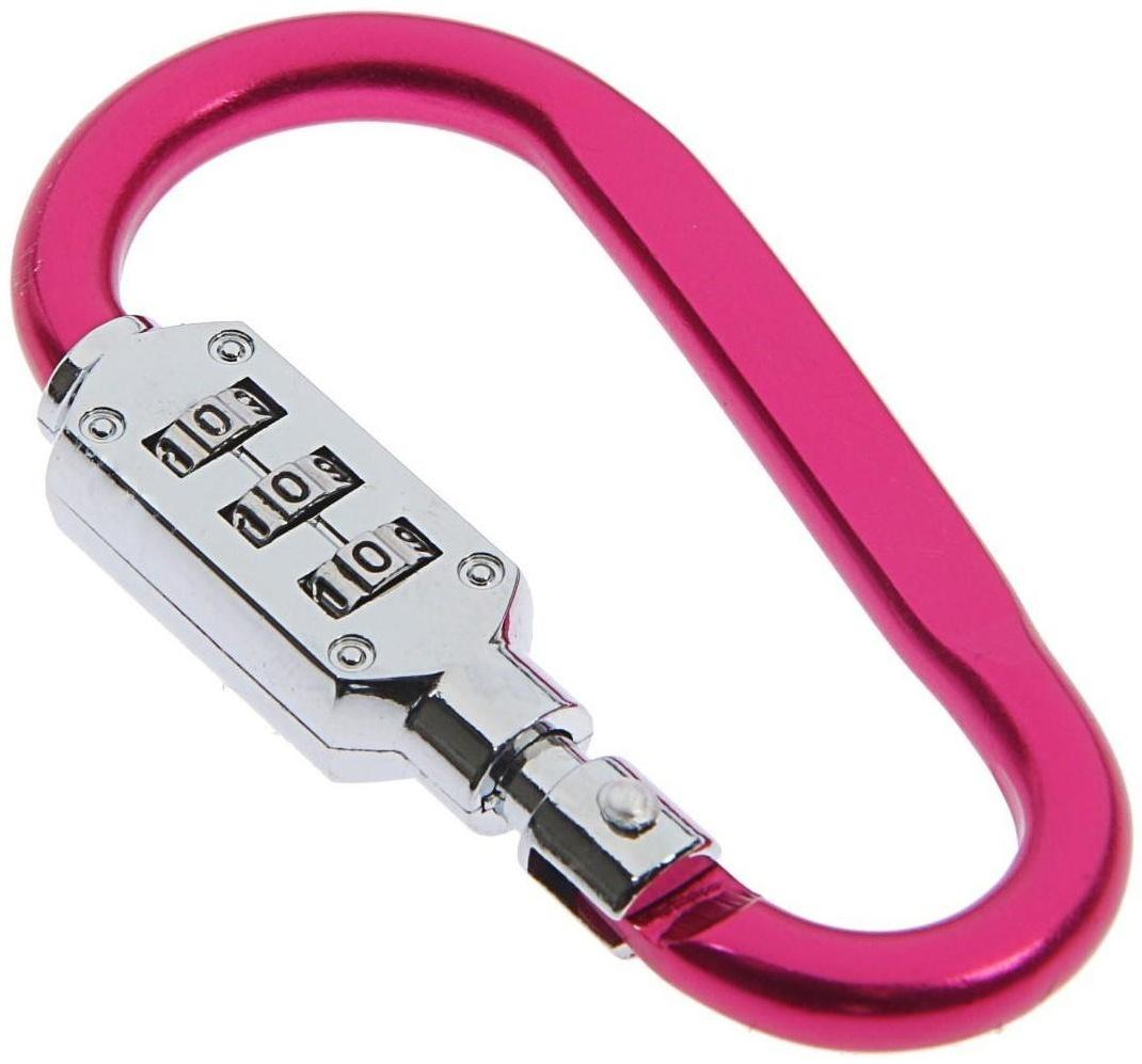 Карабин с кодовым ТУНДРА с замком, цвет МИКС