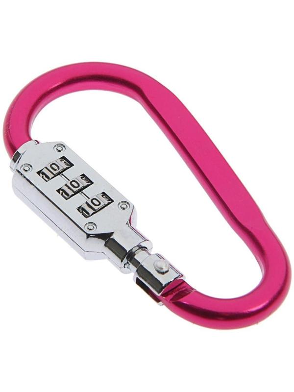 Карабин с кодовым ТУНДРА с замком, цвет МИКС