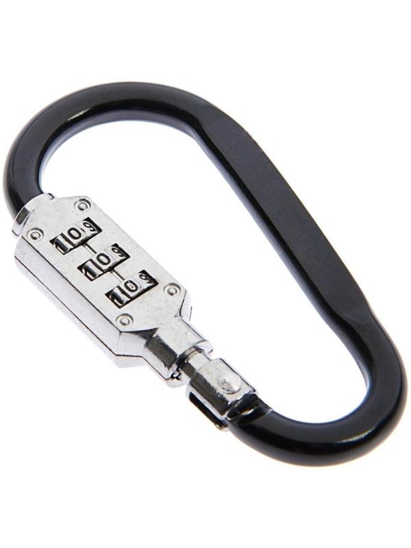 Карабин с кодовым ТУНДРА с замком, цвет МИКС