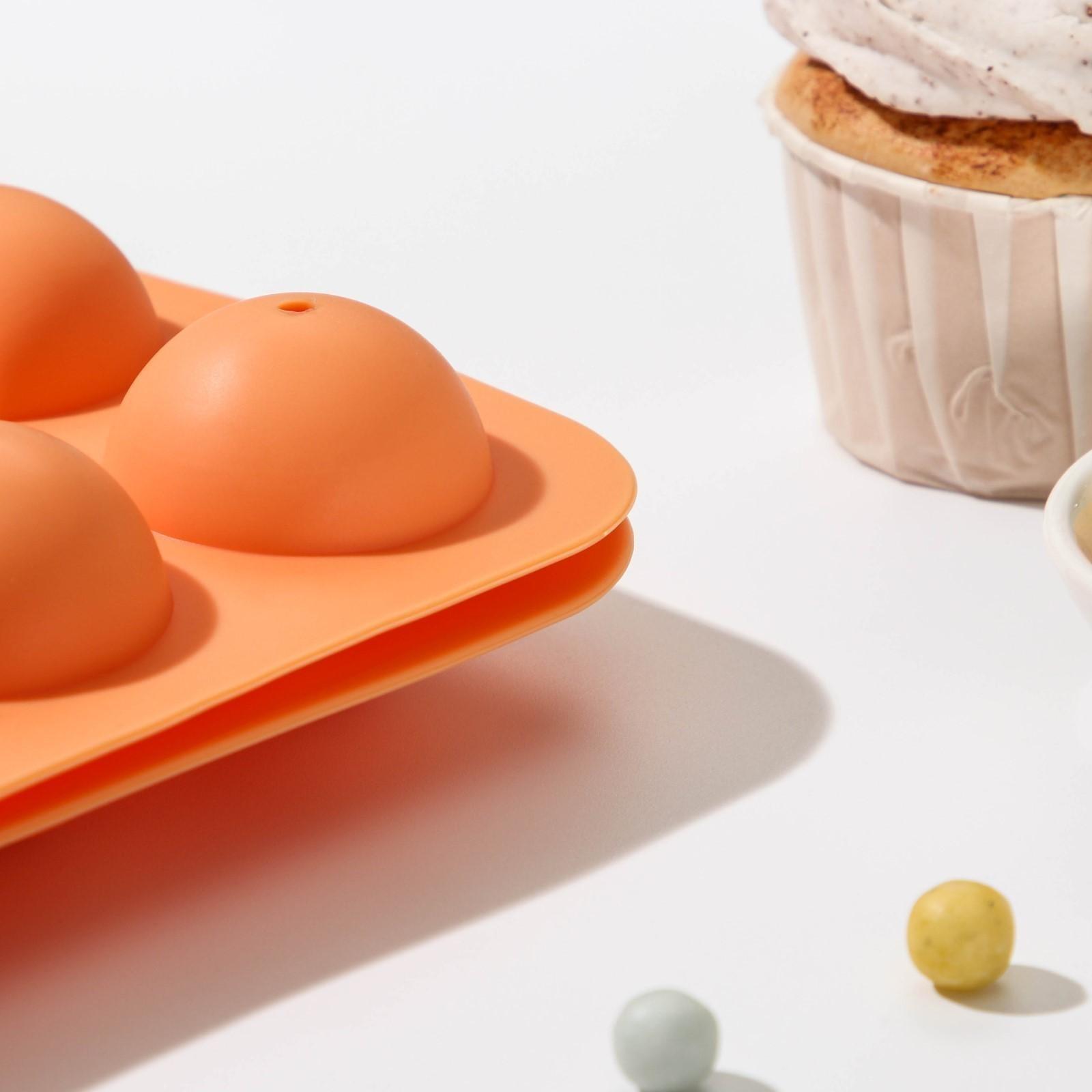 Форма для леденцов «Чупик», 19,5×11,7×3,5 см, 8 ячеек (d=3,9 см), 2 части, с палочками, цвет МИКС