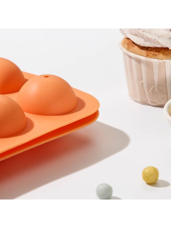 Форма для леденцов «Чупик», 19,5×11,7×3,5 см, 8 ячеек (d=3,9 см), 2 части, с палочками, цвет МИКС