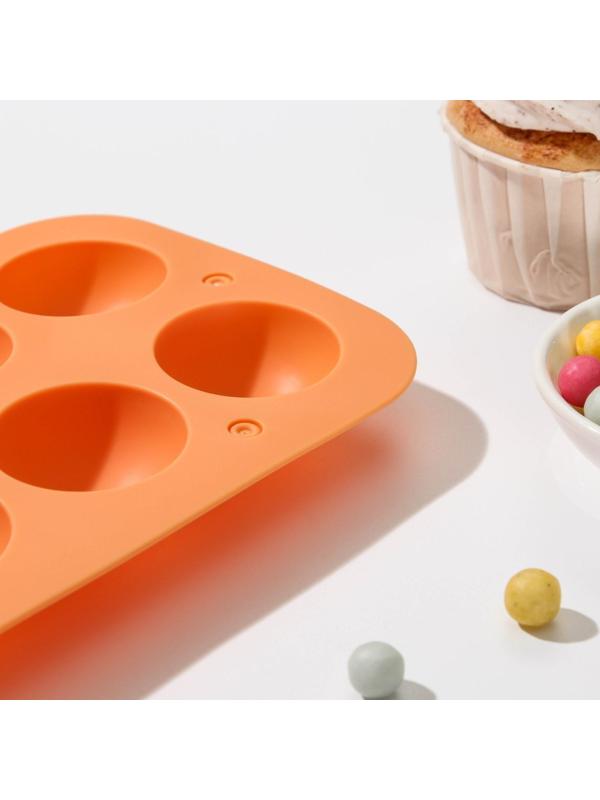 Форма для леденцов «Чупик», 19,5×11,7×3,5 см, 8 ячеек (d=3,9 см), 2 части, с палочками, цвет МИКС