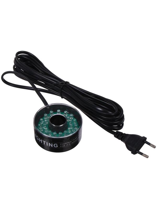 Фонтан для садового водоёма, 75 Вт, h = 4 м, 4500 л/ч, LED 30 ламп, кабель 5 м