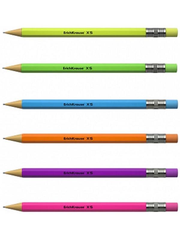 Карандаш механический НВ, 0.5 мм, ErichKrause XS, микс