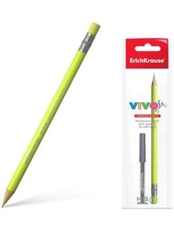 Набор карандаш механический НВ, 0.5 мм, ErichKrause Vivo + 20 грифелей, микс (цена за 1 шт.)
