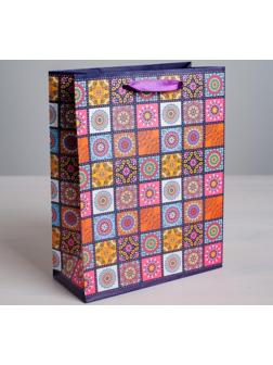 Пакет ламинированный вертикальный «Мозайка», L 31 × 40 × 11,5 см