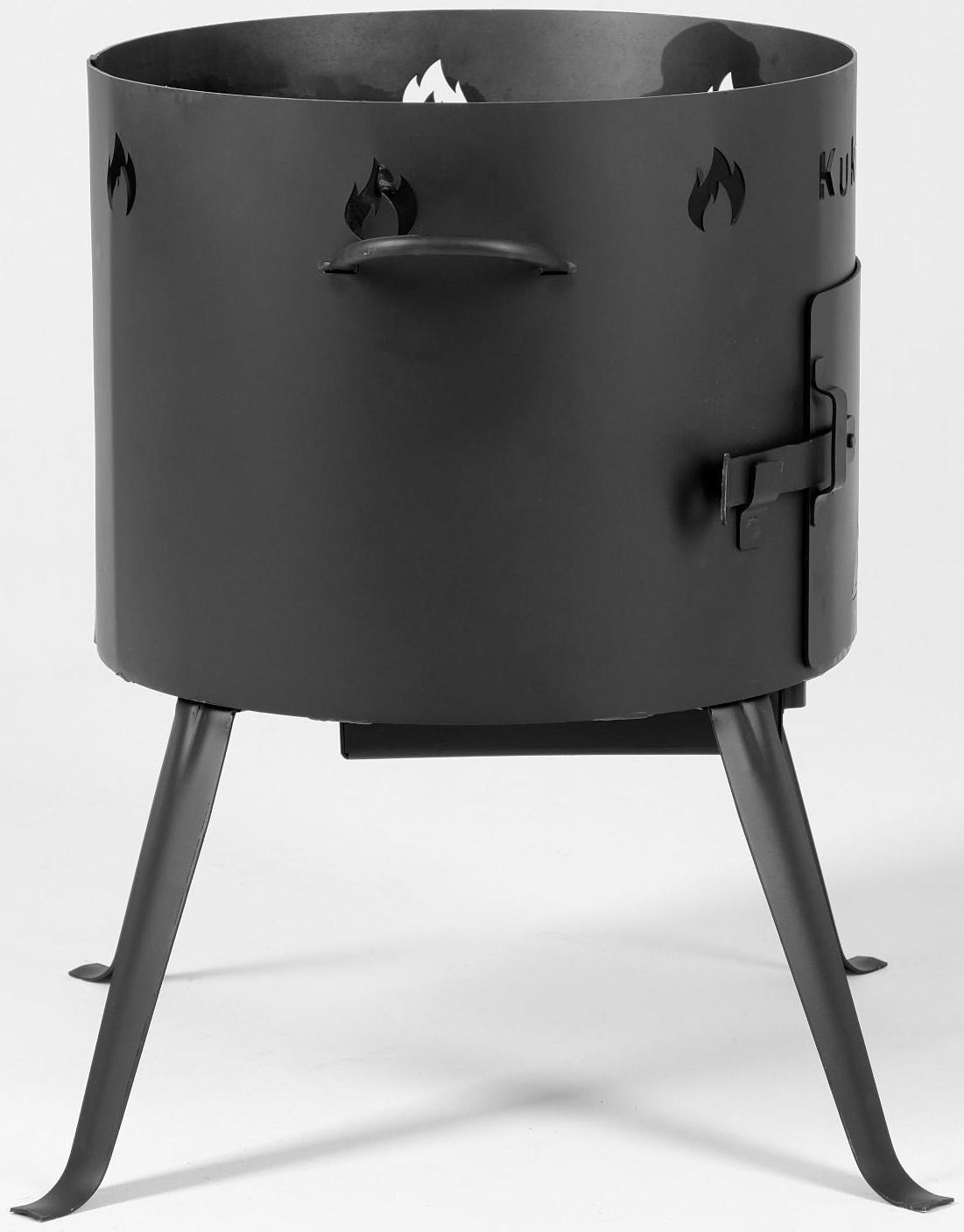 Печь для казана 12 л, сталь 2 мм, диаметр 408 мм