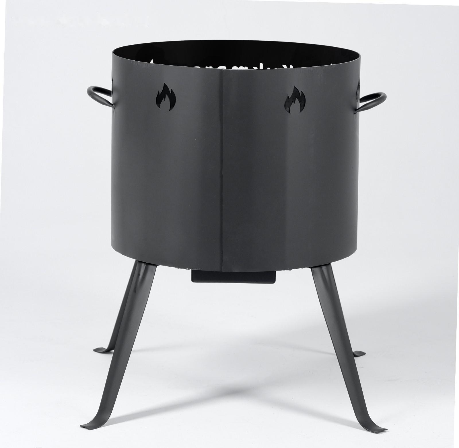 Печь для казана 12 л, сталь 2 мм, диаметр 408 мм