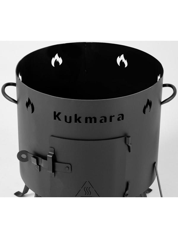 Печь для казана 12 л, сталь 2 мм, диаметр 408 мм