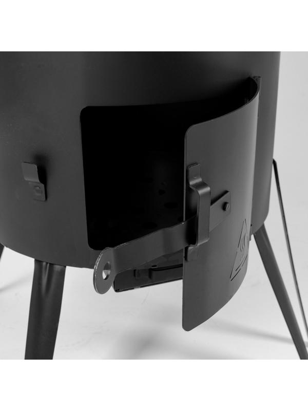 Печь для казана 12 л, сталь 2 мм, диаметр 408 мм