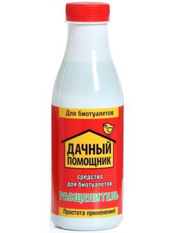 Жидкость для биотуалета универсальная «Дачный помощник», концентрат, расщепитель, 0.5 л